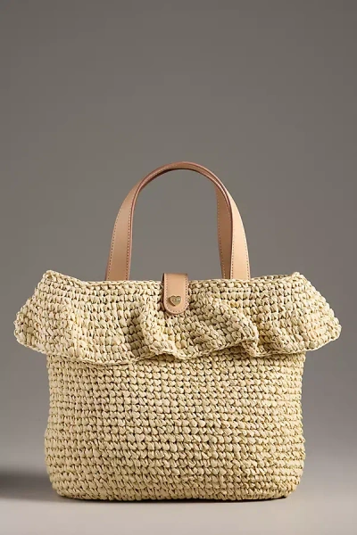 Stoney Clover Lane Raffia Ruffle Tote