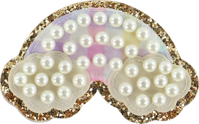 Stoney Clover Lane Rainbow Gingham Pearl Rainbow Patch