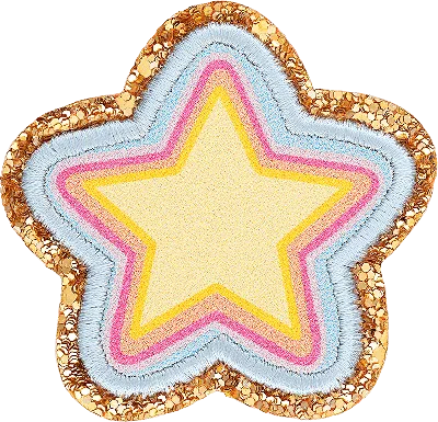 Stoney Clover Lane Rainbow Star Patch In Multi