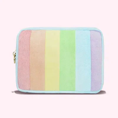 Stoney Clover Lane Rainbow Terry Large Pouch In Multi