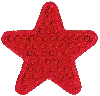 Stoney Clover Lane Red Sparkle Star Patch