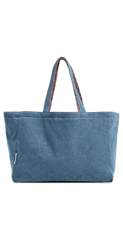 Stoney Clover Lane Reversible Everything Tote Betsy Ann/medium Wash Denim