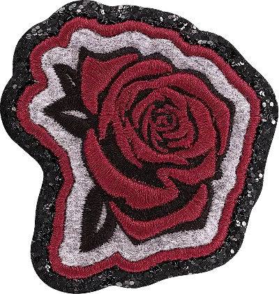 Stoney Clover Lane Rose Patch In Red