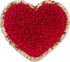 Stoney Clover Lane Ruby Glitter Varsity Heart Patch