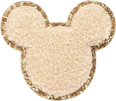 Stoney Clover Lane Sand Disney Mickey Mouse Glitter Patch In Neutral
