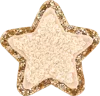 STONEY CLOVER LANE SAND MINI GLITTER VARSITY STAR PATCH