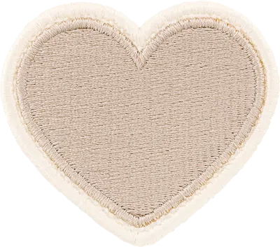 Stoney Clover Lane Sand Rolled Embroidery Heart Patch In Brown
