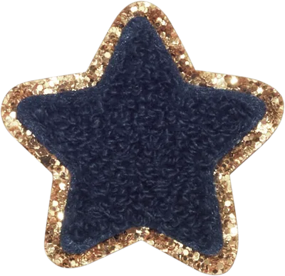 Stoney Clover Lane Sapphire Glitter Varsity Star Patch In Blue