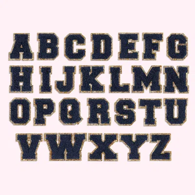 Stoney Clover Lane Sapphire Mini Glitter Varsity Letter Patch In Pink