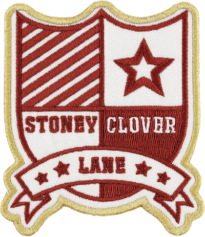 Stoney Clover Lane School Insignia Patch In Red