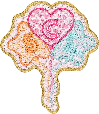 Stoney Clover Lane Scl Birthday Balloons Patch In Multi
