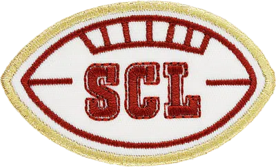 Stoney Clover Lane Scl Football Patch In Red