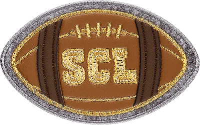 Stoney Clover Lane Scl Football Patch In Brown