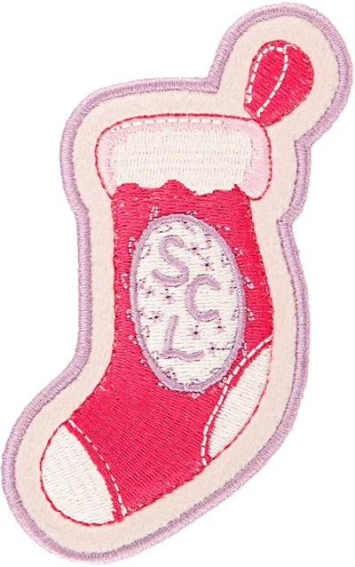 Stoney Clover Lane Scl Stocking Patch In Red