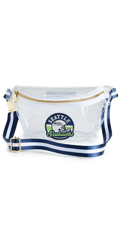 Stoney Clover Lane Seattle Seahawks Clear Fanny Pack Sapphire/white