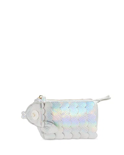 Stoney Clover Lane Shimmer Reef Mini Fish Pouchette In White