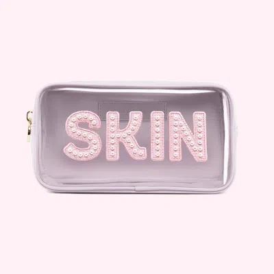 Stoney Clover Lane Skin Clear Front Small Pouch In Pink