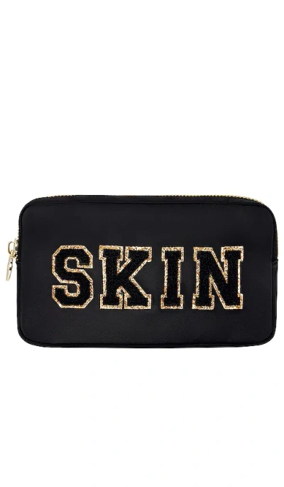 Stoney Clover Lane Skin Small Pouch In Noir
