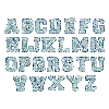 Stoney Clover Lane Sky Denim Varsity Letter Patch