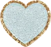 Stoney Clover Lane Sky Glitter Varsity Heart Patch