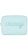 STONEY CLOVER LANE SKY VACAY EMBROIDERED LARGE POUCH