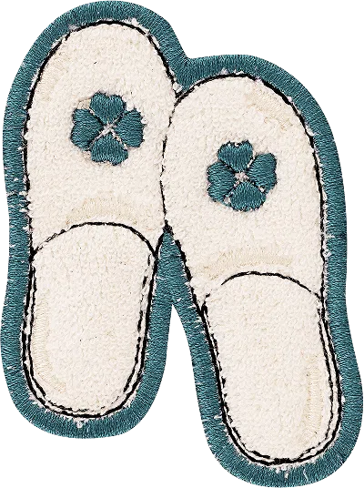 Stoney Clover Lane Slippers Patch