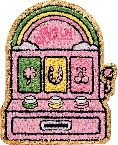 Stoney Clover Lane Slot Machine Patch In Pink