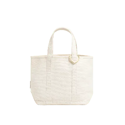 Stoney Clover Lane Small Canvas Tote In White