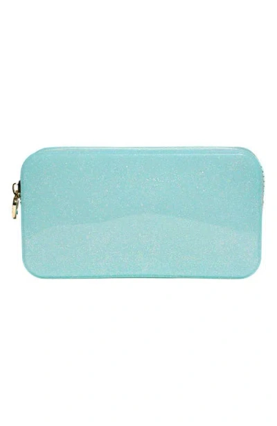Stoney Clover Lane Small Glitter Pouch In Cotton Candy