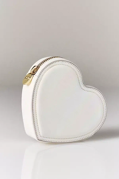 Stoney Clover Lane Small Heart Pouch In White