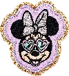 Stoney Clover Lane Small Minnie Mouse Heart Sunglasses Patch