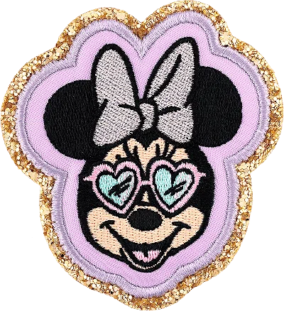 Stoney Clover Lane Small Minnie Mouse Heart Sunglasses Patch In Multi