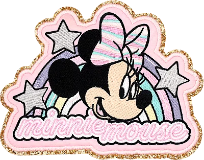 Stoney Clover Lane Small Minnie Mouse Rainbow Patch In Multi