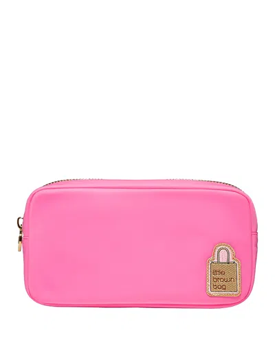 Stoney Clover Lane Small Pouch With Little Brown Bag Patch - Exclusive In Pink