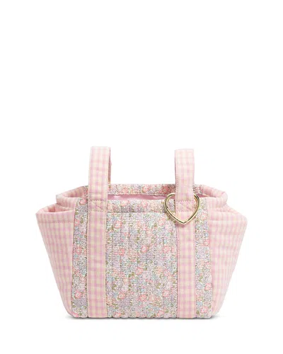 Stoney Clover Lane Small Printed Cotton Stroller Pouch In Pink