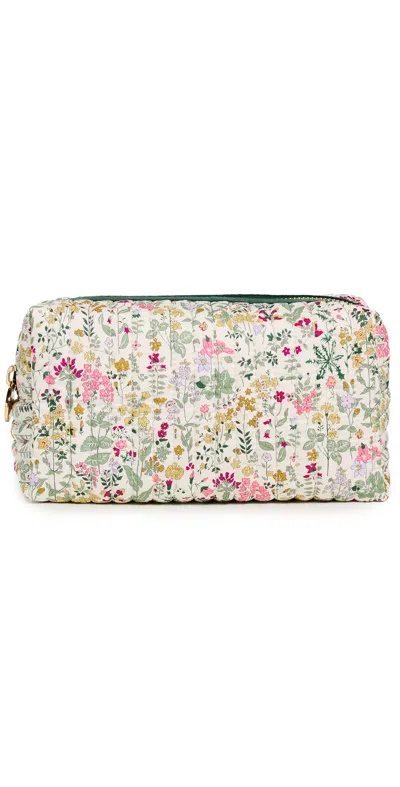 Stoney Clover Lane Small Quilted Pouch Field Flowers
