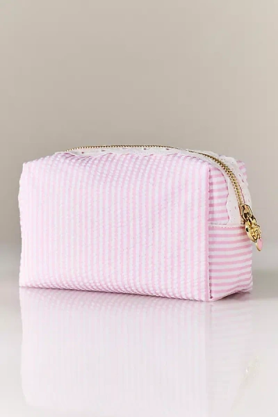 Stoney Clover Lane Small Seersucker Pouch In Pink