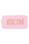 Stoney Clover Lane Skin Small Pouch In Flamingo/skin