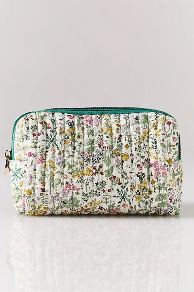 Stoney Clover Lane Small T-seam Quilted Liberty Pouch In Multi