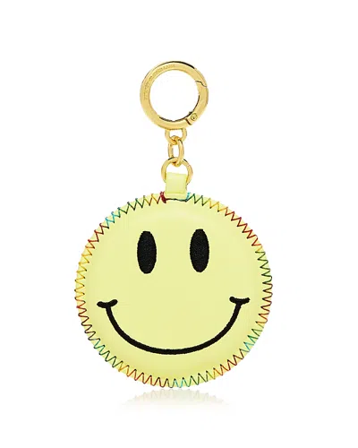Stoney Clover Lane Smiley Bag Charm In Yellow