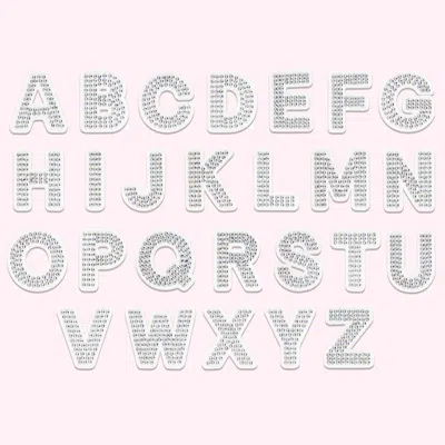 Stoney Clover Lane Sparkle Letter Patch In Pink