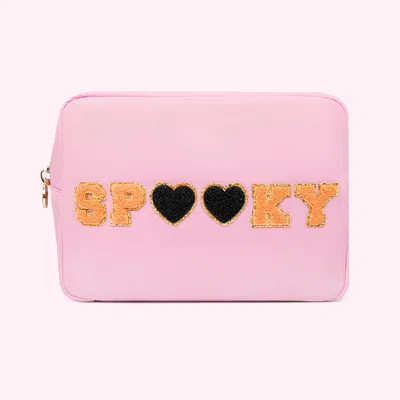 Stoney Clover Lane Spooky Large Pouch In Orange