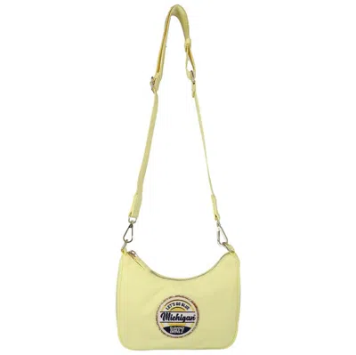 Stoney Clover Lane Stoney Clover Michigan Wolverines Curved Crossbody Bag In Yellow