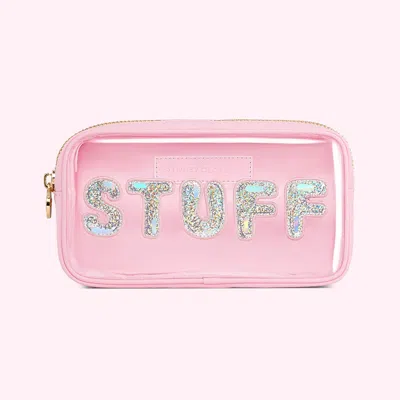 Stoney Clover Lane Stuff Clear Front Small Pouch In Pink