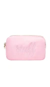 Stoney Clover Lane Stuff Embroidered Small Pouch In Pink