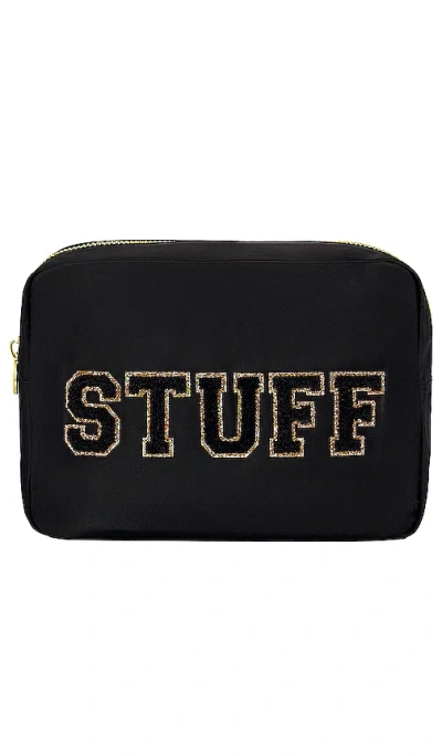Stoney Clover Lane Stuff Large Pouch In Noir