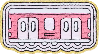 Stoney Clover Lane Subway Car Patch In Pink