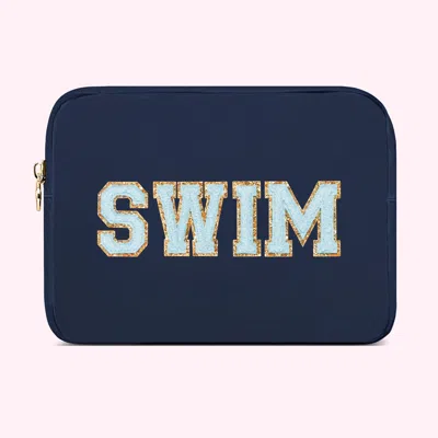 Stoney Clover Lane Swim Large Pouch In Blue