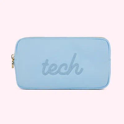 Stoney Clover Lane Tech Embroidered Small Pouch In Blue