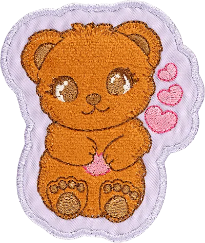 Stoney Clover Lane Teddy Patch In Purple